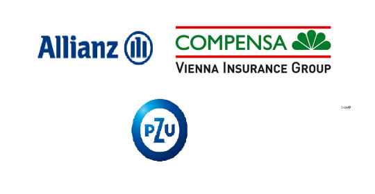 Współpracujemy z Allianz, Compensa oraz PZU